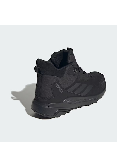 Adidas Kh8875 Terrex Anylander Leather Mid Climaproof Erkek Yürüyüş Ayakkabısı Siyah