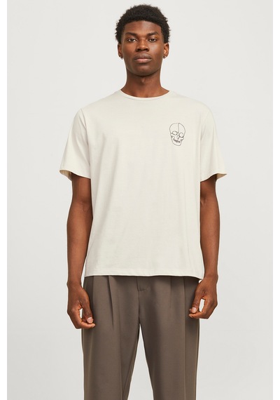 Jack & Jones Jjbrown Erkek T-shirt 12271365 Moonbeam