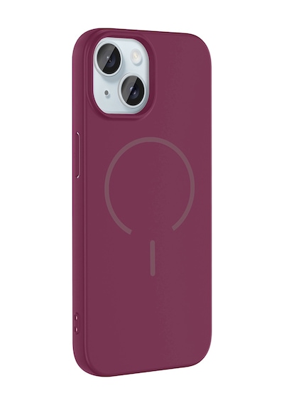 Apple Uyumlu iPhone 15 Kılıf M-safe Şarj Özellikli Sys Meta Kapak - Rose Pembe Rose Pembe