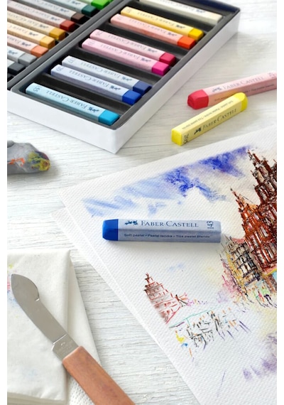 Goldfaber 36'lı Toz Pastel Seti, Parlak Ve Yoğun Renkler, Yüksek Pigmentli Çok Renkli