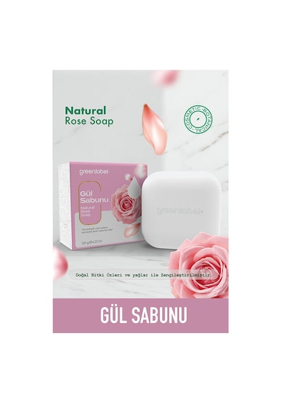 Greenlabel Gül Sabunu 120 Gr