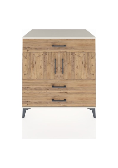 Kronos Şifonyer 2 Raflı 3 Çekmeceli 2 Kapaklı 88x59x96 Aytaşı-çam Aytası