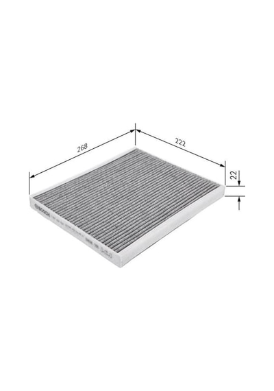 BOSCH 1987432537 Polen Filtresi Doblo 10- Fiorino 08- Punto 12- Grande Punto 05- Practıco 10- / Mıto 08- / Bipper 08- / Nemo 08- / Combo 12-