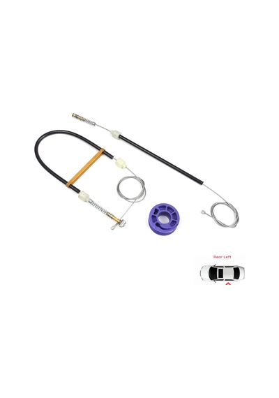 Arka Sol Cam Kriko Set Vw Phaeton 3d Mk1 2002-2016 Kısa Şase İçin Standart