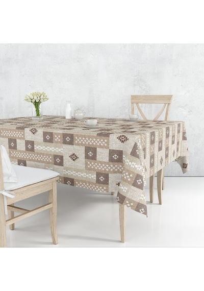 Astarlı Silinebilir Pvc Muşamba Masa Örtüsü Kilim Desen (519062276)