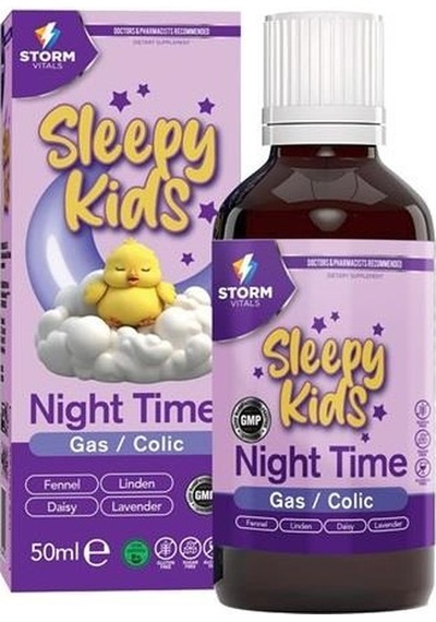 Storm Vitals Sleppy Kids Night Time Damla 50ml