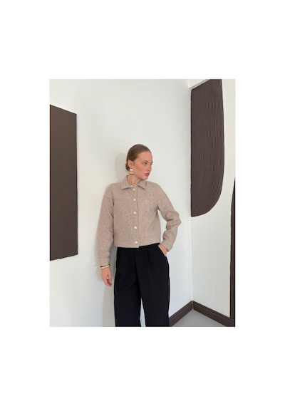 Verymoda Dugmeli Kase Mont F1547 Taş