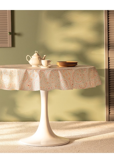 Madame Coco Ancre Pvc Masa Örtüsü - Mavi - 140 Cm 1kmaor0565 140 Cm-mavi