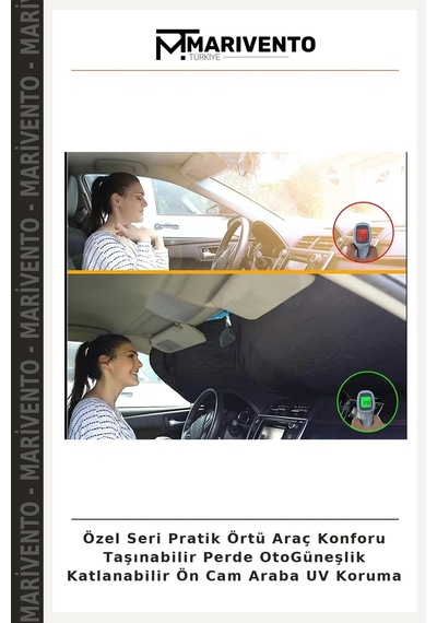 Özel Seri Pratik Örtü Araç Konforu Taşınabilir Perde Otogüneşlik Katlanabilir Ön Cam Araba Uv Koruma