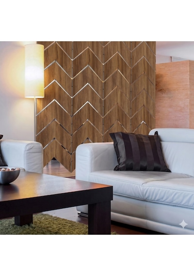 Lazer Kesim Paravan, Ahşap Separatör, Oda 4'lü Panel Levha Model32 40 X 40 Cm