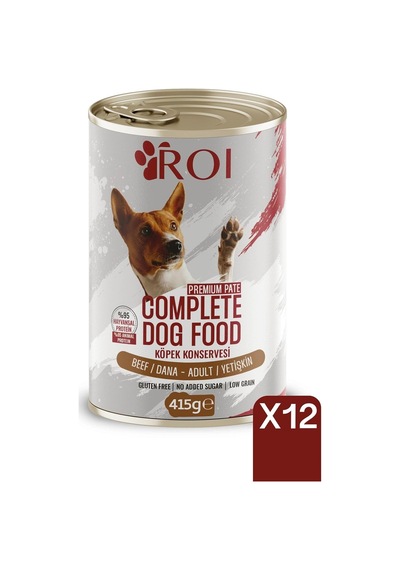 Roi Dana Etli Yüksek Proteinli Yetişkin Köpek Konservesi 415 Gr X 12 Adet