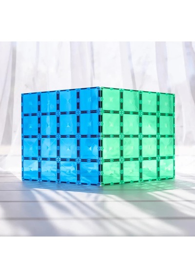 Connetix Rainbow Blue & Green Base Plate Manyetik Bloklar - 2 Parça