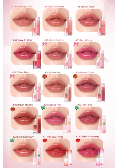 Peripera Ink Mood Glowy Tint 25 Hot Strawberry Soda Cafe