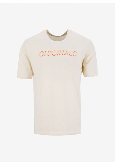 Jack & Jones Beyaz Erkek T-shirt 12288566 Jorx90 Tee Ss Crew Neck Bs Koyu Beyaz