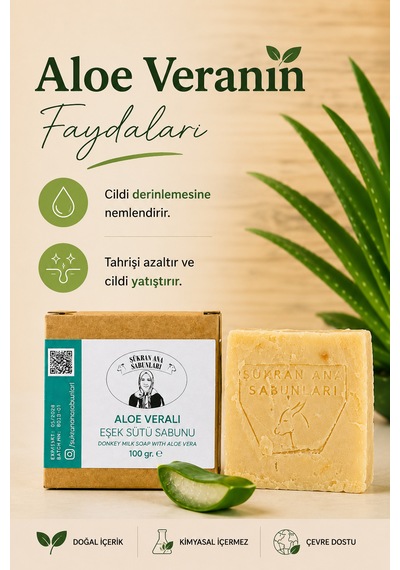 Aloe Veralı Eşek Sütü Sabunu 100 Gr