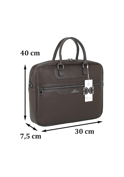 Case Club 2208 Evrak Çantası 15.6 İnç Laptop Bölmeli Omuz Askılı Kahverengi