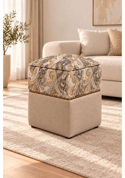 Şahzar Premium Desenli Kare Puf 40x40x48 Cm Lüks Dekoratif Puf, Paisley Desenli, Gold Boncuk Detaylı Çok Amaçlı Puf Bej Desenli - 936695820 Bej Desenli Şahzar Premium Desenli Kare Puf 40x40x48 Cm Lüks Dekoratif Puf, Paisley Desenli, Gold Boncuk Detaylı Çok Amaçlı Puf Bej Desenli - 936695820 Bej Desenli