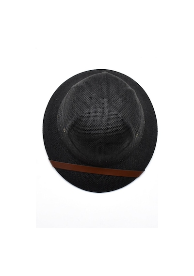 Külah Premium Safari Explorer Şapka Unisex Ayarlanabilir Hasır Kask - Siyah