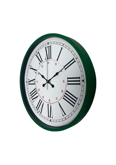 Yeşil 36 Cm Modern Şık Duvar Saati Renkli