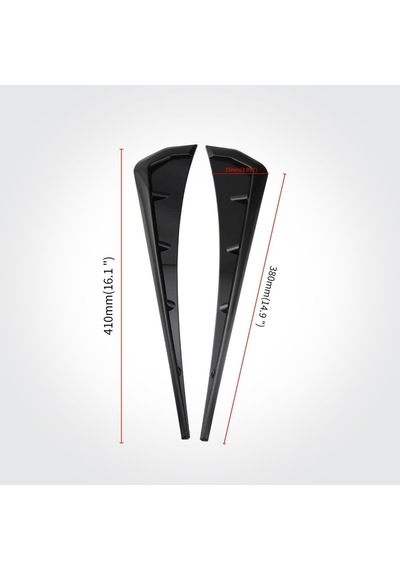 Oto Araç Universal Çamurluk Venti Honda Civic Fc5 Model Vent Fc5 Venti Parlak Siyah Piano Black