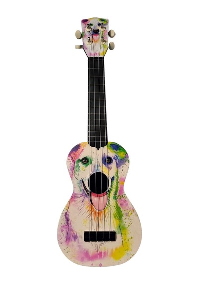 Hawaiian U202-dog Çocuk Gitarı - Köpek Figürlü Eğitim - 30 İnç