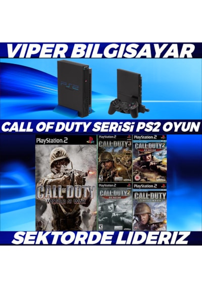 Muhteşem Call Of Duty Serisi 5 Adet Ps2 Oyun Açıklamayı Okuyunuz