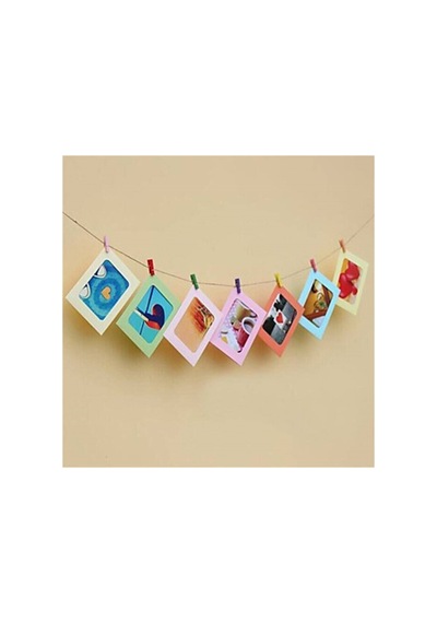 Çocuklar İçin Doğum Günü İpli Mandallı Fotoğraf Albümü 7 Adet - 825385979