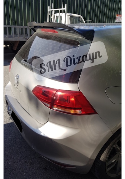 Volkswagen Golf 7 R Line Spoiler Boyasız Golf 7 Gti Spoyler-kanat