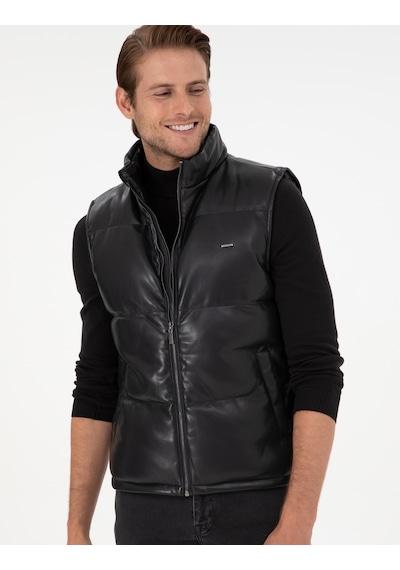 Pierre Cardin Erkek Siyah Deri Mont-kaban 50300553-001 Siyah