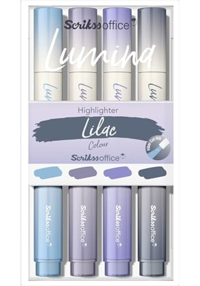 Scrikss Lumina Fosforlu Kalem Lilac, 4'lü Set, Lilac 124-Pembe