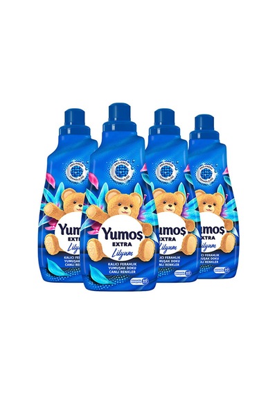 Yumoş Extra Konsantre Çamaşır Yumuşatıcısı Lilyum 1440 Ml 60 Yıka 3'lü Set