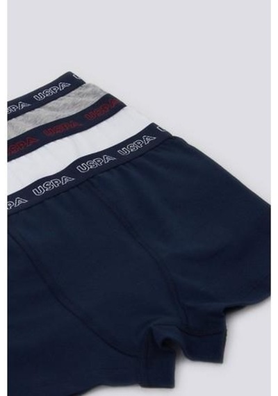 U.S. Polo Assn. U.s Polo Erkek Çocuk Boxer 3'lü Takım Mavi