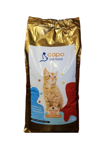 Capo Pet Food Tavuk Etli Yetişkin Kedi Maması 15 KG