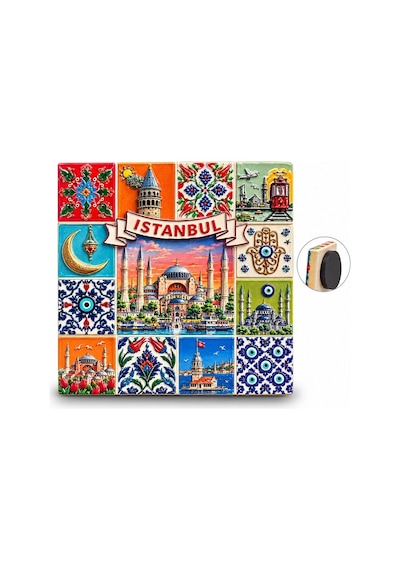 İstanbul Temalı Polyester Magnet Alk5869