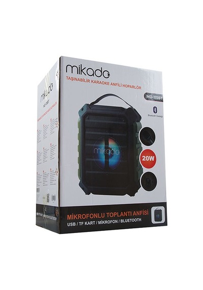 Mikado Md-115Bt 20W Mikrofonlu Usb/Sd Bluetooth Toplantı Anfisi