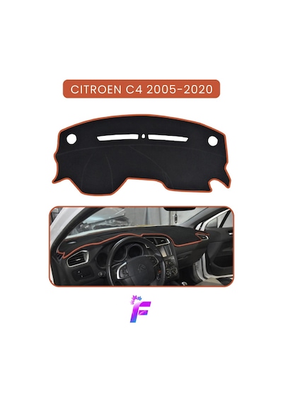 Cıtroen C4 2005-2020 Uyumlu Ön Göğüs Örtüsü Yansıma Önleyici Kolay Montaj Oto Aksesuar Ta64