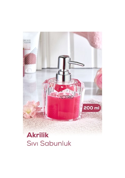 Vienev Akrilik Sıvı Sabunluk 200 Ml Şeffaf 1994 Şeffaf