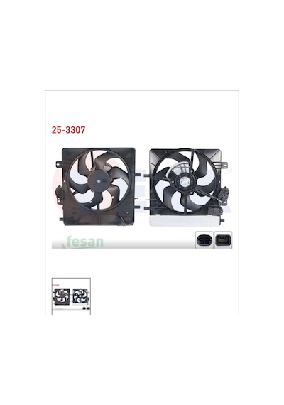 Cıtroen C2 C3 Iı C3 P-1007 6kanat Çift Devreli Motor Plurıel Fan Motoru