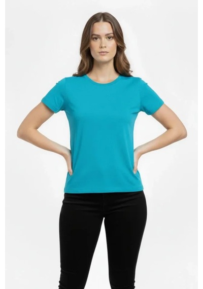 Butik İstanbul T-shirt Bisiklet Yaka Slim Fit Likralı Tişört Günlük Basic Body - Turkuvaz Turkuaz Butik İstanbul T-shirt Bisiklet Yaka Slim Fit Likralı Tişört Günlük Basic Body - Turkuvaz Turkuaz