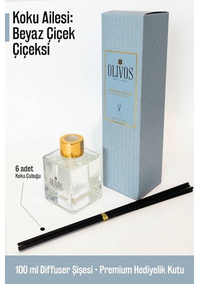 Lunar Blossom Gardenya Çubuklu Oda Kokusu 100 Ml Zarif Ve Dingi Mimoza