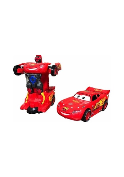 Robota Dönüşen Şimşek Mcqueen Pilli Araba - Oyuncak Robota Dönüşe