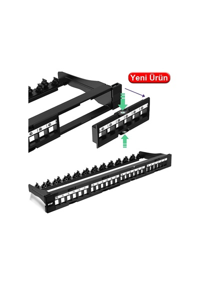 Lınkomm 34926 24 Port Boş Cat6 Utp Patch Panel