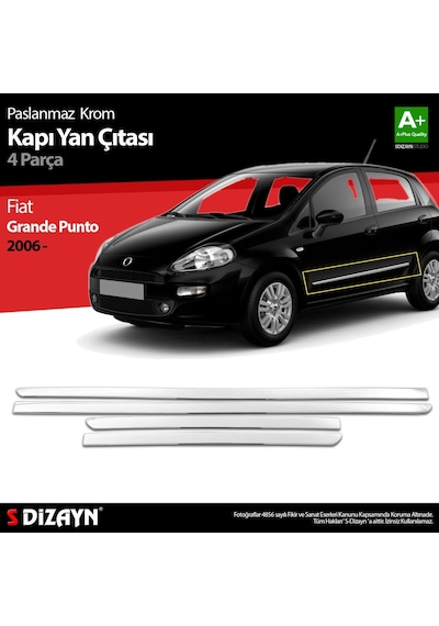 Fiat Grande Punto Krom Kapı Yan Çıtası 2006 Üzeri