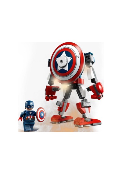 LEGO Marvel Avengers 76168 Kaptan Amerika Robot Zırhı 121 Parça