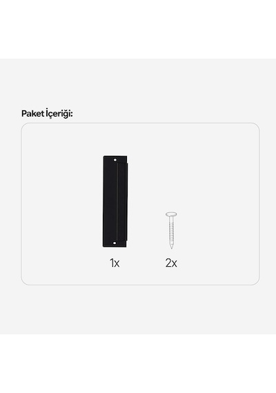 Domirus Plancore Wall Bracket Duvar Takvimi Askı Aparatı Siyah