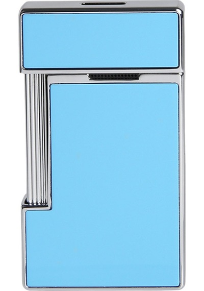 S.t. Dupont Slimmy Sky Blue Lacquer And Chrome Çakmak 28007 Mavi