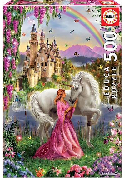 Educa Puzzle 500 Parça Faıry ve Unıcorn 17985