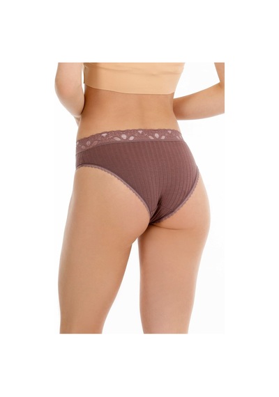 Sensu Kadın Fitilli Dantel Detaylı Slip Külot 5'li Paket Set Karışık