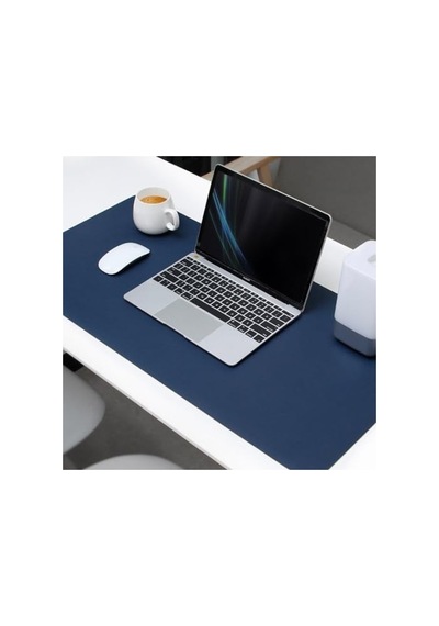 Çift Taraflı Deri Mouse Pad, 60x30 Cm, Kaymaz Ve Suya Dayanıklı