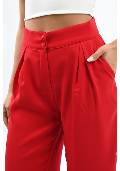 Koza Butik Kadın Palazzo Cep Detaylı Pantolon 6270-24 001